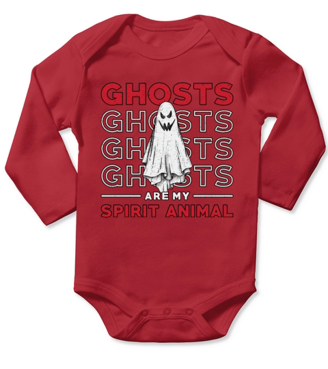 Ghosts Are My Spirit Animal Ghost Hunting Hunter Long Sleeve Baby One-Piece