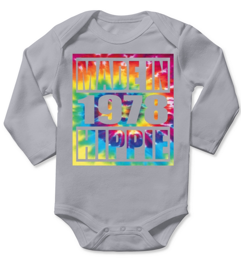 Hippie Birthday 1978 Long Sleeve Baby One-Piece