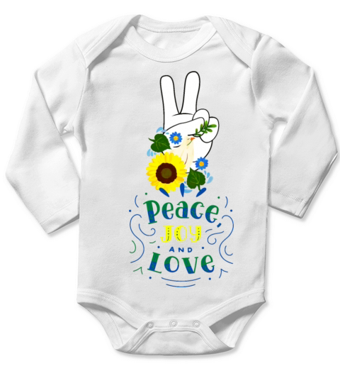 International Day of Peace Long Sleeve Baby One-Piece
