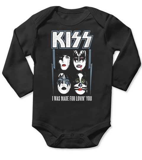 KISS I Was Made For Loving You shirt Long Sleeve Baby One-Piece
