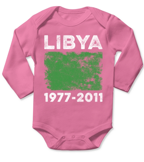 Libya 1977-2011 Flag Vintage Libyan Flag Long Sleeve Baby One-Piece