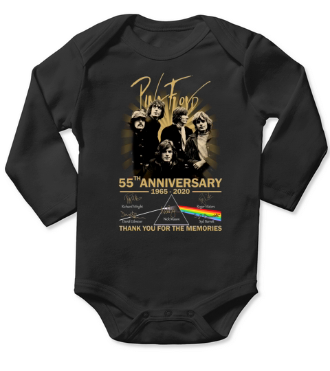 Pink Floyd 55th anniversary signature thank you for the memories shirt Long Sleeve Baby One-Piece
