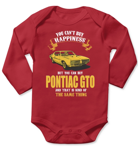 Pontiac GTO Tshirt Long Sleeve Baby One-Piece