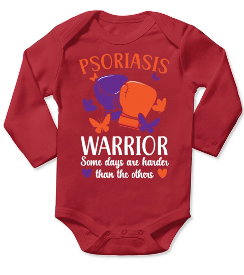 Psoriasis Warrior Skin Disease Psoriasis Awareness Long Sleeve Baby One-Piece