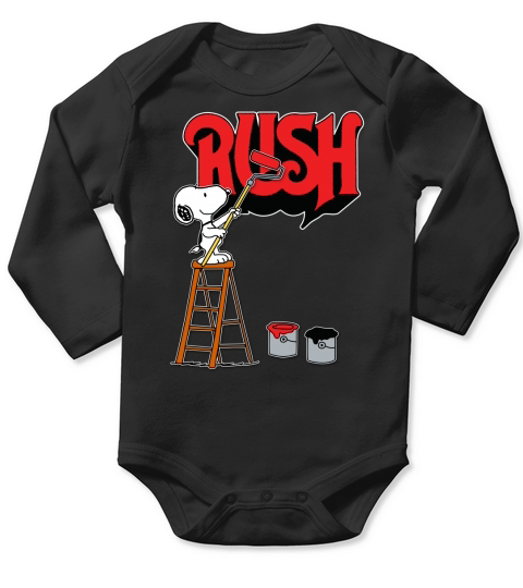 Snoopy paint Rush Long Sleeve Baby One-Piece