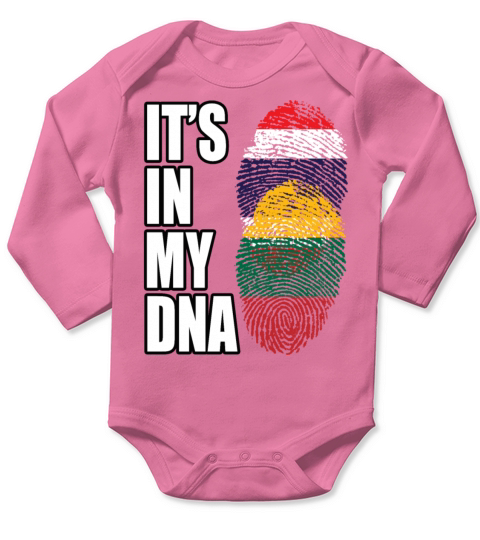 Thai And Lithuanian Vintage Heritage DNA Flag Long Sleeve Baby One-Piece