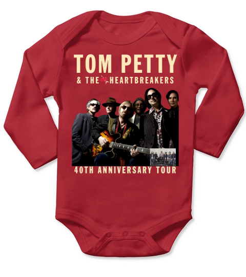 TOM PETTY &amp;amp; THE HEARTBREAKERS-40TH ANNIVERSARY TOUR shirt Long Sleeve Baby One-Piece