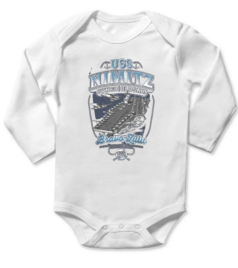 USS-NIMITZ Long Sleeve Baby One-Piece
