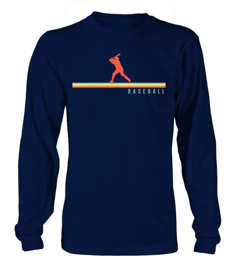 Baseball Fan Retro Vintage Batter Long sleeved Unisex