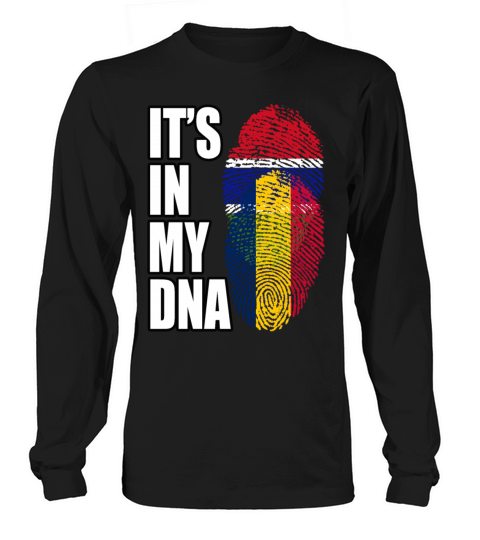 Gambian And Chadian Mix Heritage DNA Flag Long sleeved Unisex