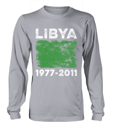 Libya 1977-2011 Flag Vintage Libyan Flag Long sleeved Unisex