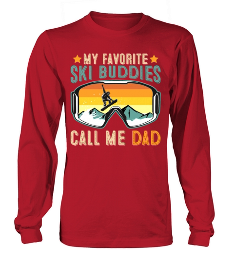 Ski Buddies Call Me Dad Vintage Long sleeved Unisex