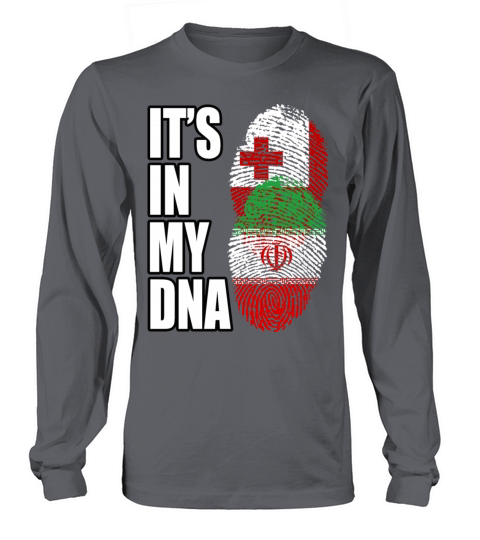 Tongan And Iranian Mix Heritage DNA Flag Long sleeved Unisex