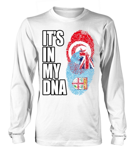 Tunisian And Fijian Mix Heritage DNA Flag Long sleeved Unisex