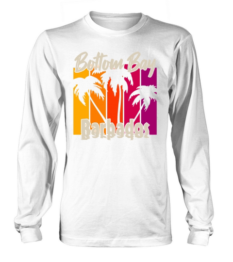 Vintage Bottom Bay Barbados Sunset Long sleeved Unisex