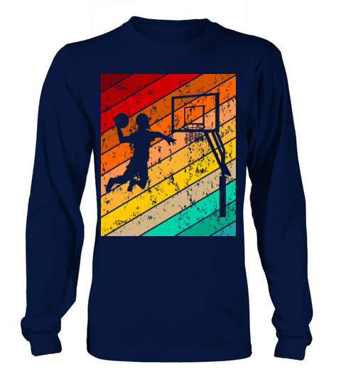 Vintage Retro Basketball Player Long sleeved Unisex