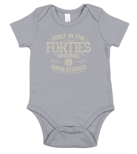 1940s-Built in the forties original unr Short Sleeve Baby One-Piece