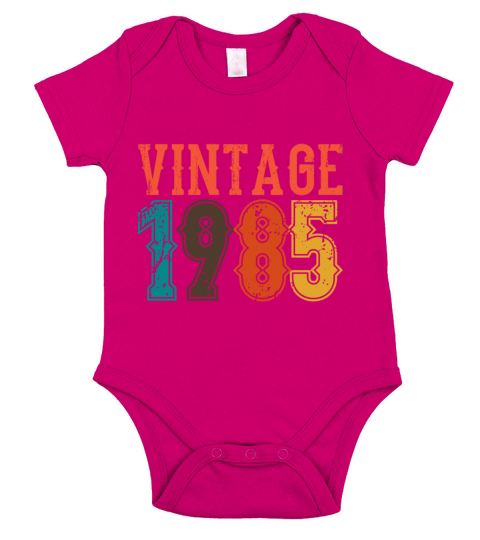 1985 Born Birthday Dad Vintage 1985 Short Sleeve Baby One-Piece