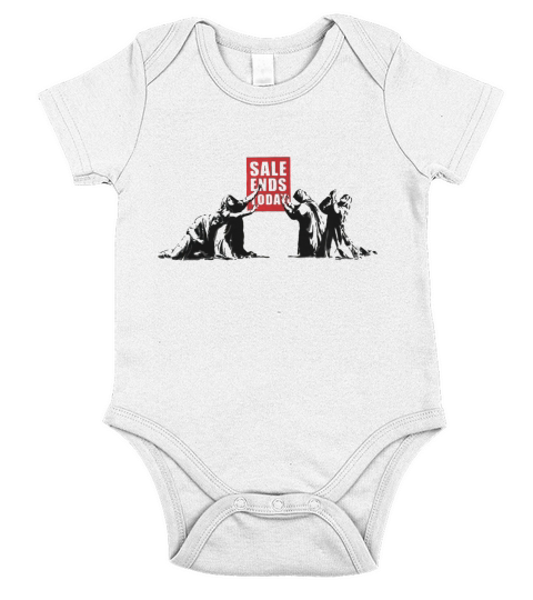 Banksy Sale endet heute Short Sleeve Baby One-Piece