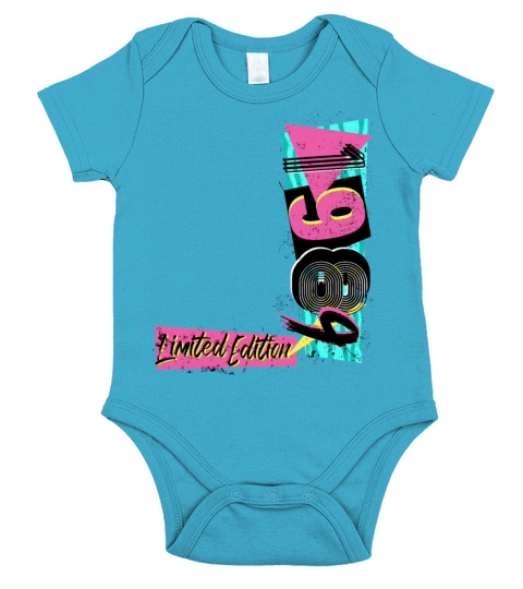 Birth year 1989 birthday 80s 90s Limited Edition Short Sleeve Baby One-Piece