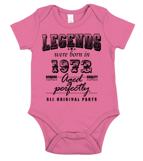 Born in 1972 Funny 50 Years Old Saying 50th Birth Short Sleeve Baby One-Piece