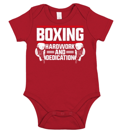 Boxing Vintage Boxing Hard Work Short Sleeve Baby One-Piece