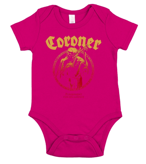 Coroner  Punishment for decadence album tshirt Short Sleeve Baby One-Piece