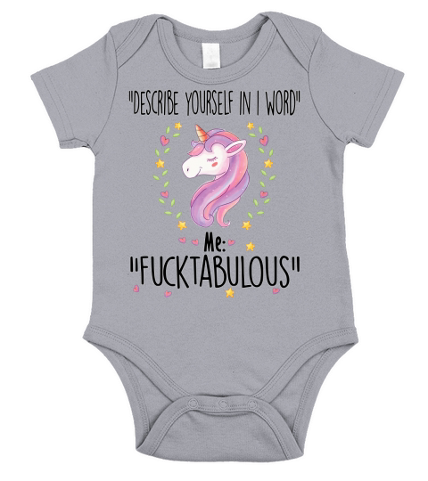 Describe Yourself In 1 Word Me Fucktabulous - Coffee Mug (colored) Short Sleeve Baby One-Piece