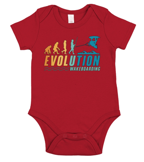 Evolution Wakeboard Wakeboarder Wake Wakeboarding Short Sleeve Baby One-Piece