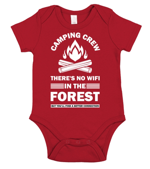 Funny Camping Crew Family Outdoor Vacation Short Sleeve Baby One-Piece