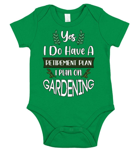 Funny My Retirement Plan Gardening Tools Retired G Short Sleeve Baby One-Piece