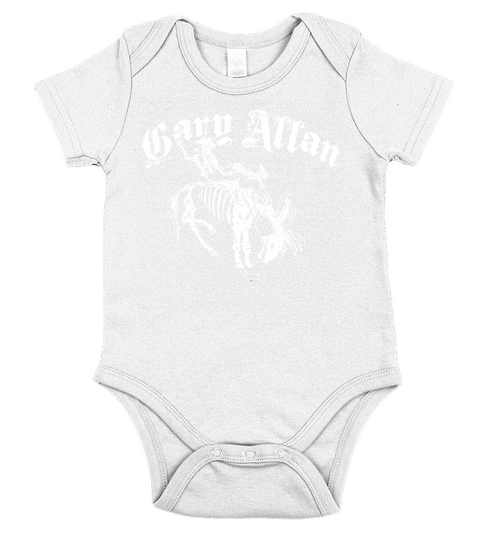 Gary Allan Tshirt Short Sleeve Baby One-Piece