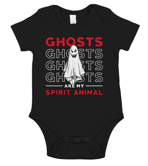 Ghosts Are My Spirit Animal Ghost Hunting Hunter Short Sleeve Baby One-Piece