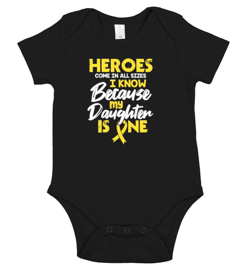 Heroes Come In All Sizes My Daughter Is One Short Sleeve Baby One-Piece