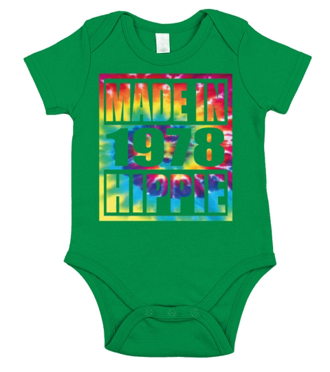 Hippie Birthday 1978 Short Sleeve Baby One-Piece