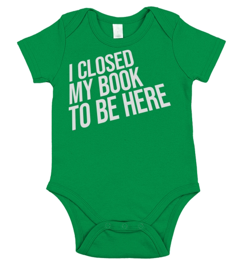 I closed my book Short Sleeve Baby One-Piece