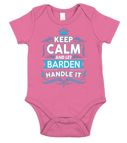 Keep calm BARDEN, BARDEN tshirt Short Sleeve Baby One-Piece