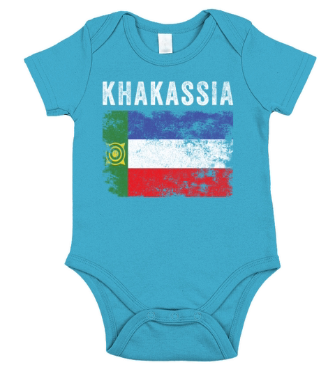 Khakassia Flag Distressed - Khakas Flag Short Sleeve Baby One-Piece