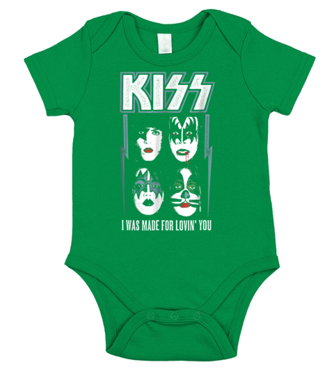 KISS I Was Made For Loving You shirt Short Sleeve Baby One-Piece