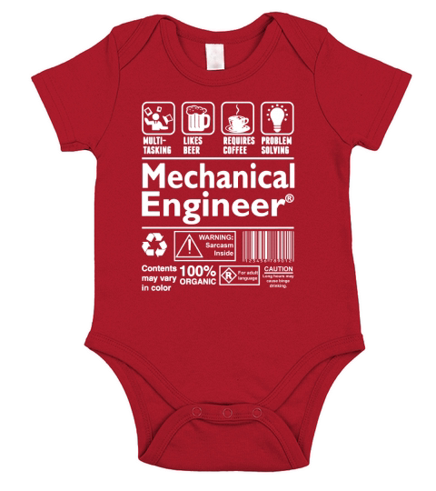 Mechanical Engineer Short Sleeve Baby One-Piece