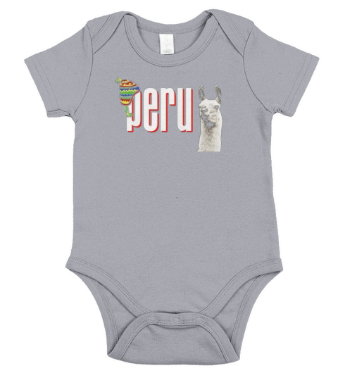 Peru Llama Alpaca T-shirt Travel Souvenir Lima Gift Funny Short Sleeve Baby One-Piece