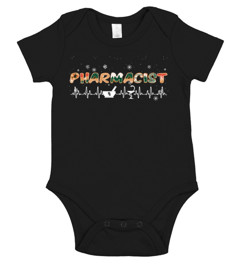 Pharmacist Funny Christmas Sarcastic Short Sleeve Baby One-Piece