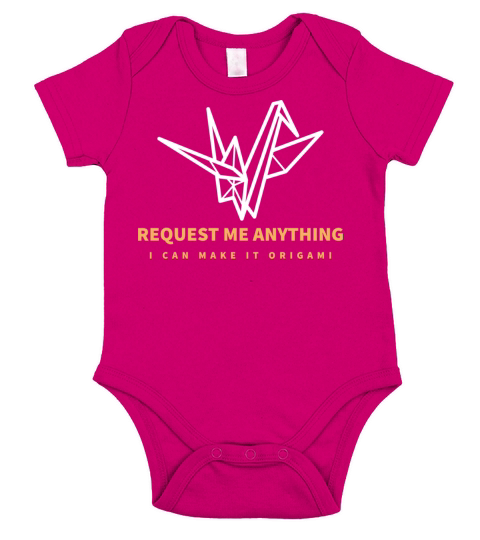 Request me anything - I can do it origami Short Sleeve Baby One-Piece