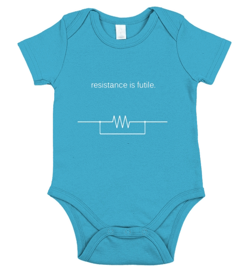 Resistance Is Futile Borg Geek Electronics Engineers Short Sleeve Baby One-Piece