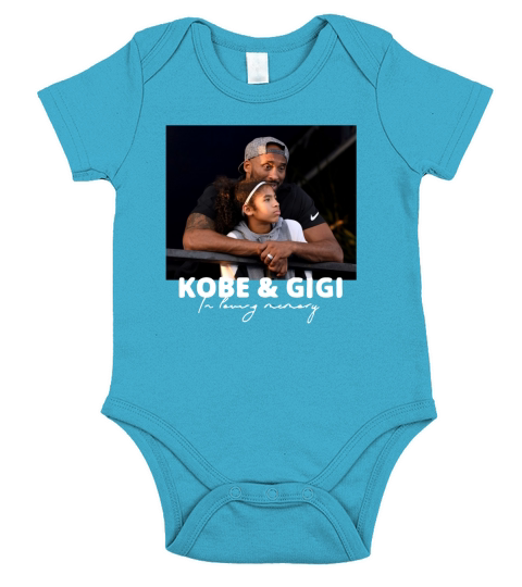 RIP Kobe & Gigi in loving memory Kobe and Gianna Bryant shirt Short Sleeve Baby One-Piece