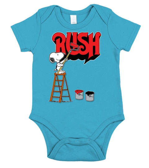 Snoopy paint Rush Short Sleeve Baby One-Piece
