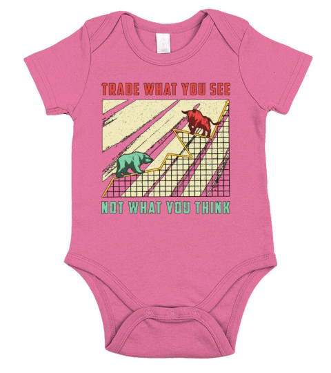 Stock Market Trade What You See Bull Bear Trader Short Sleeve Baby One-Piece
