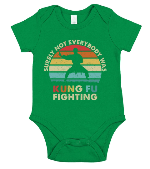 Surely Not Everybody Was Kung Fu Fighting Short Sleeve Baby One-Piece