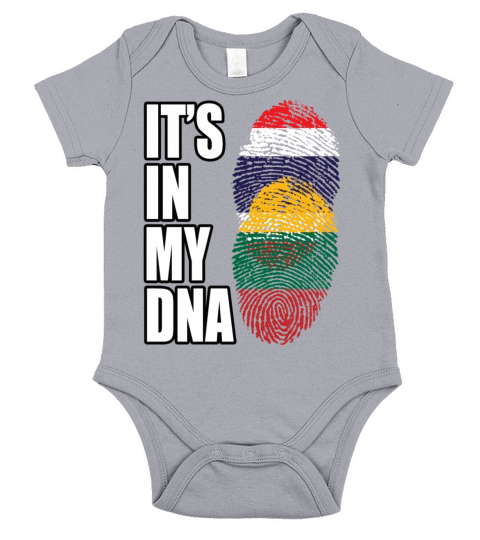 Thai And Lithuanian Vintage Heritage DNA Flag Short Sleeve Baby One-Piece