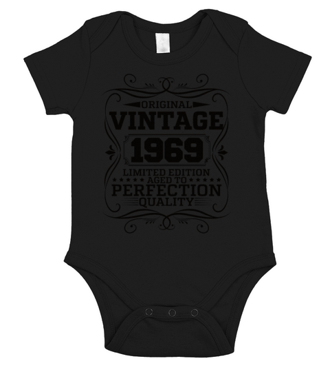 Vintage 1969 Original Limited Edition Short Sleeve Baby One-Piece